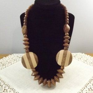 Mango Wood Beaded Necklace